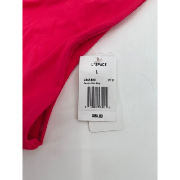 L Space Womens Camdyn Bikini Bottom Bitsy Hot Pink Size L - Picture 6 of 10